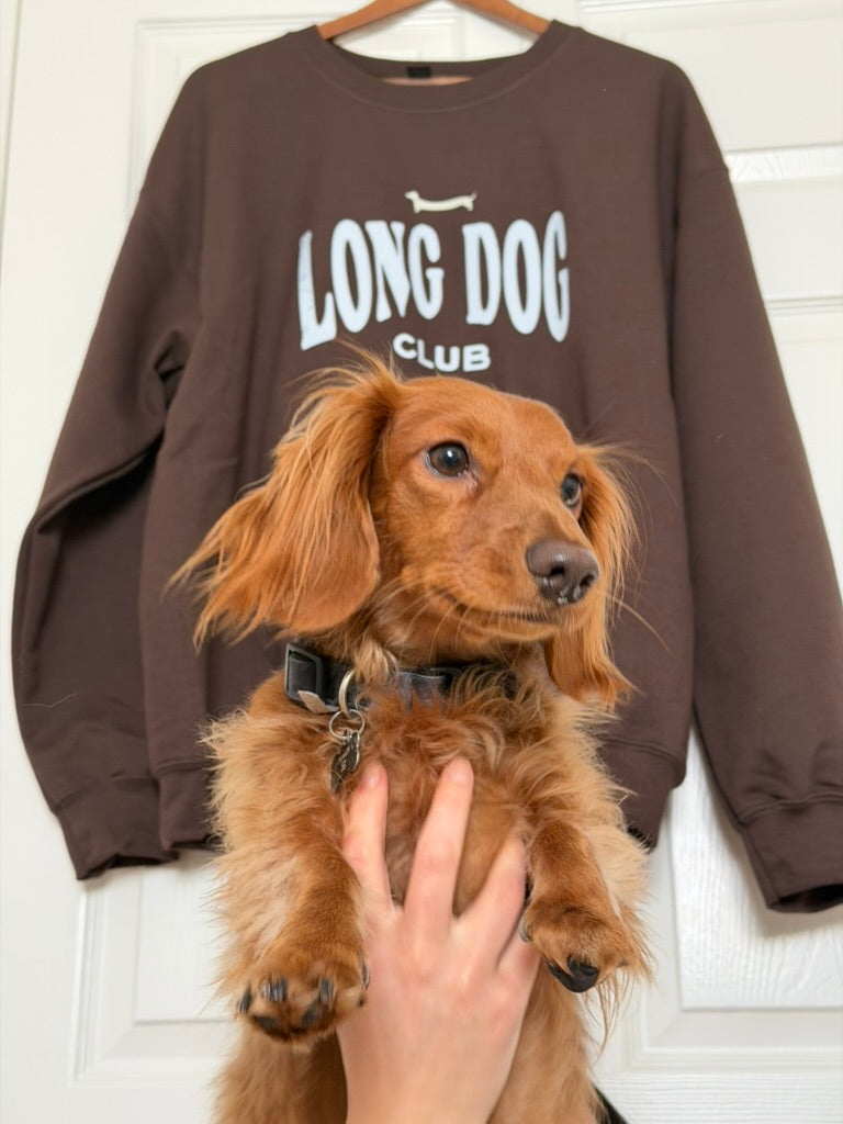 Long Dog Club Sweatshirt - Brown