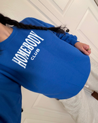 Homebody Club Sweatshirt - Blue / White