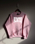 Auntie Sweatshirt - Pink / White