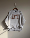 Auntie Sweatshirt - Ash / Brown