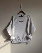 It's Been A Long Day Sweatshirt - Ash / Brown