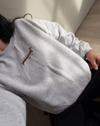 It's Been A Long Day Sweatshirt - Ash / Brown