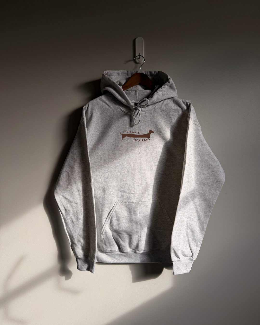 It's Been A Long Day Sweatshirt - Ash / Brown