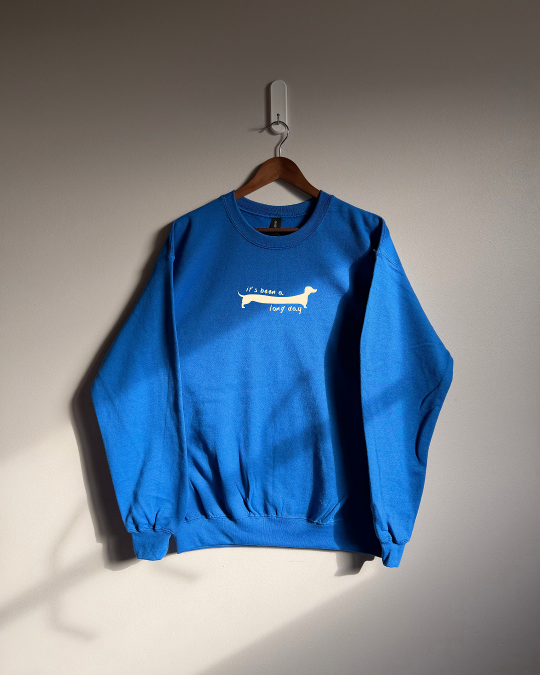 It's Been A Long Day Sweatshirt - Blue / Yellow