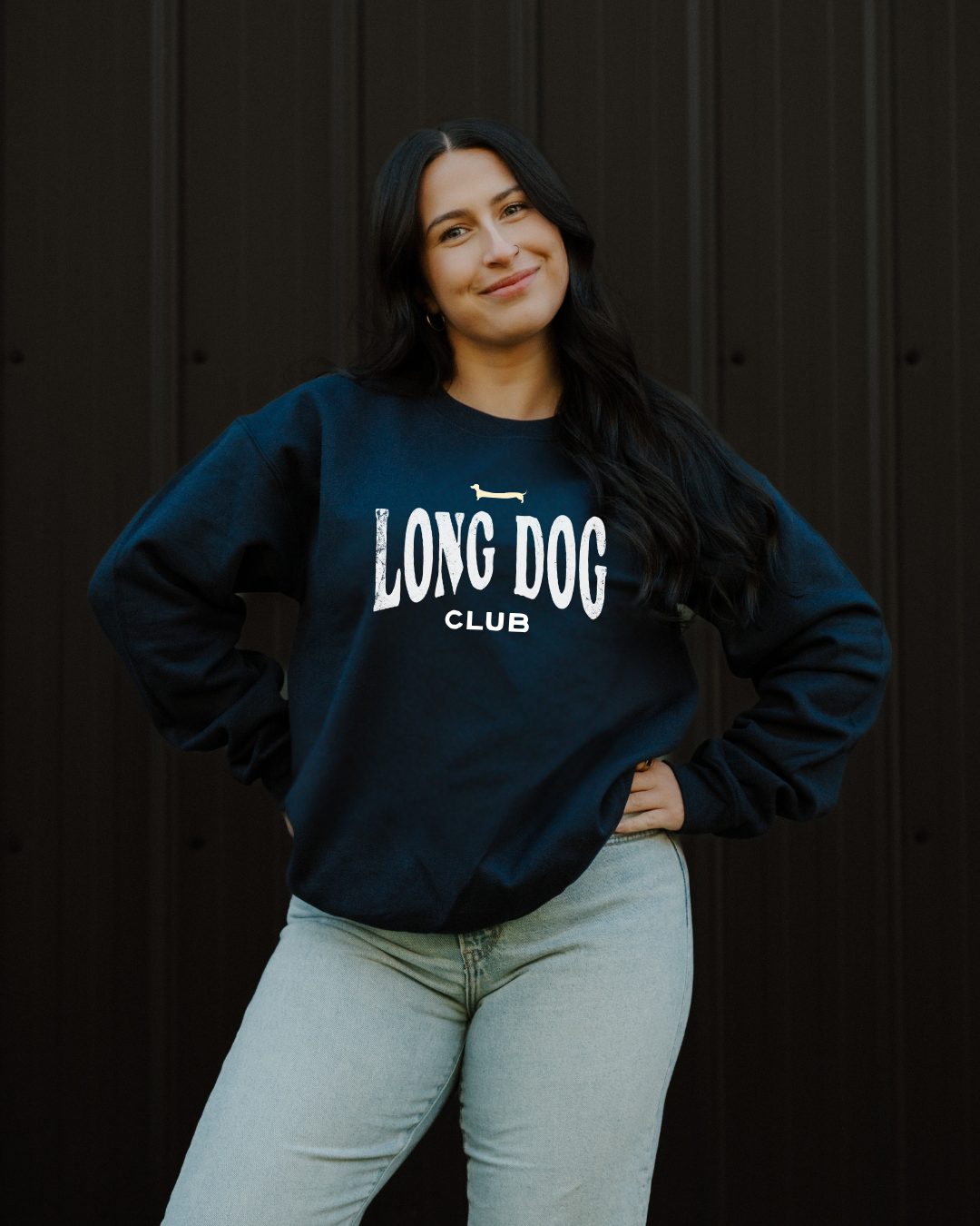 Long Dog Club Sweatshirt - Navy