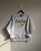 Lucky Duck Sweatshirt - Ash / Brown
