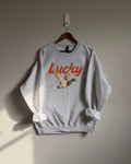 Lucky Duck Sweatshirt - Ash / Red