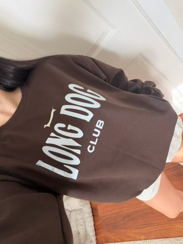 Long Dog Club Sweatshirt - Brown