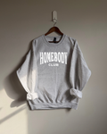 Homebody Club Sweatshirt - Ash / White