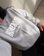 Homebody Club Sweatshirt - Ash / White