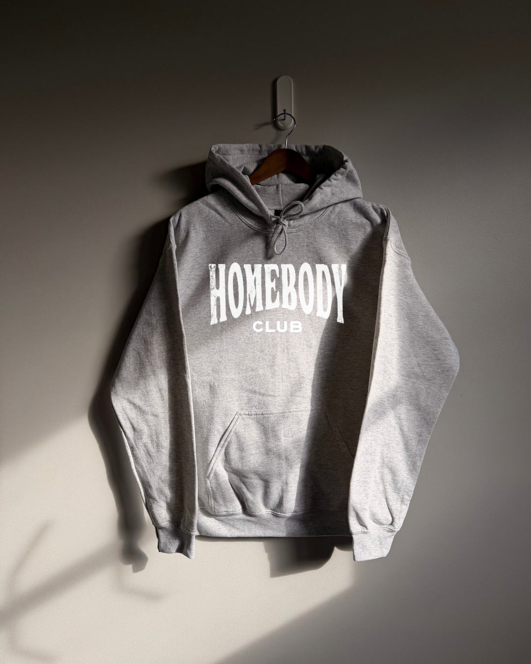 Homebody Club Sweatshirt - Ash / White