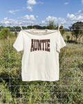 Auntie Tee - Ivory / Brown