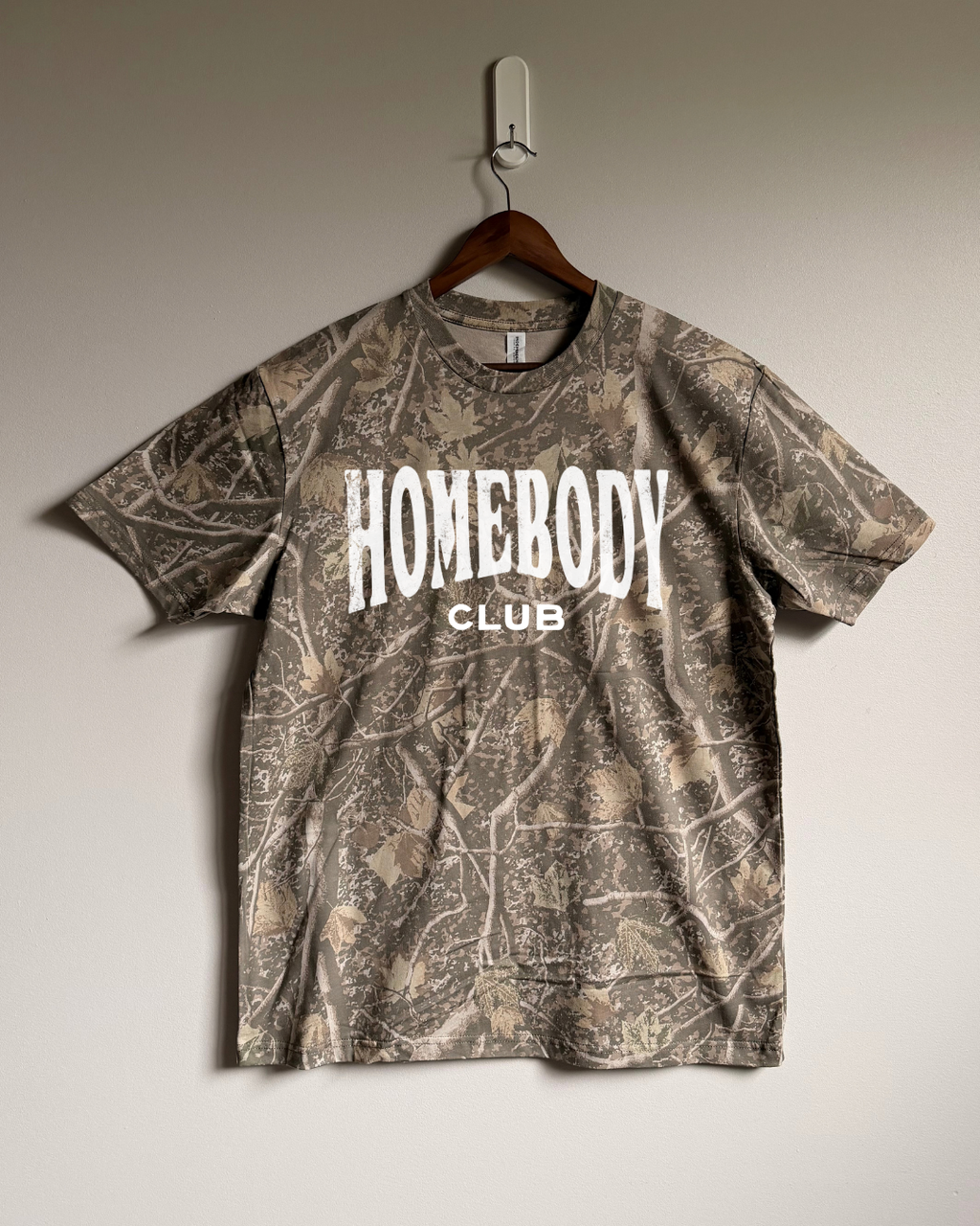Homebody Club Tee - Deadwood Camo / White