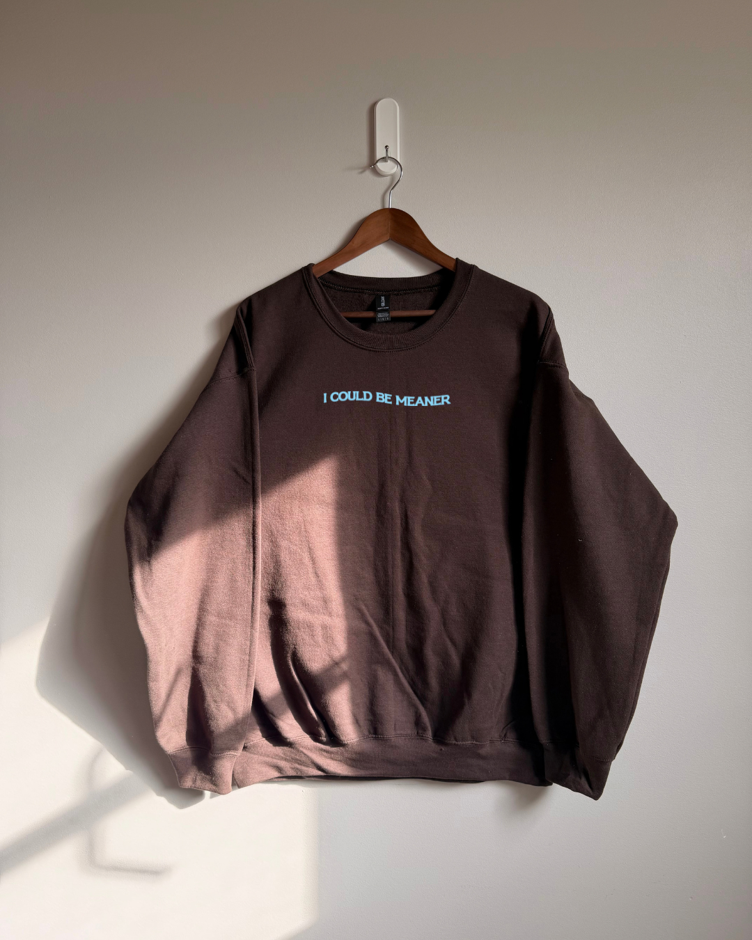 I Could Be Meaner Sweatshirt - Brown / Blue