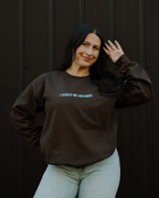 I Could Be Meaner Sweatshirt - Brown / Blue
