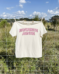 Favourite Auntie Tee - Ivory / Pink
