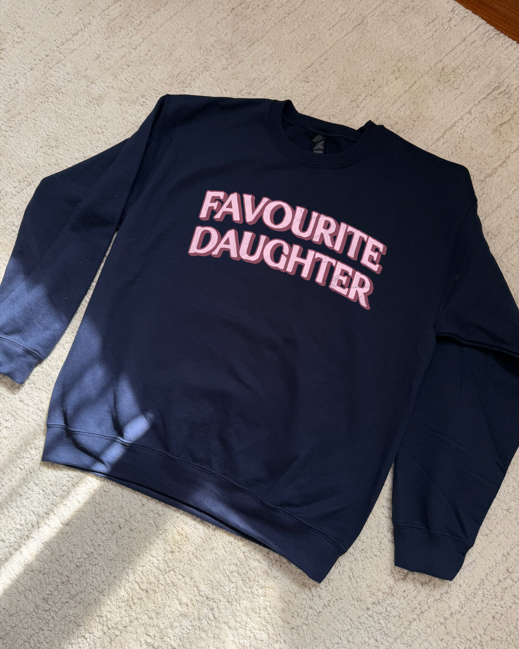 Favourite Daughter Sweatshirt - Navy / Pink