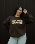 Favourite Daughter Sweatshirt - Brown / Yellow