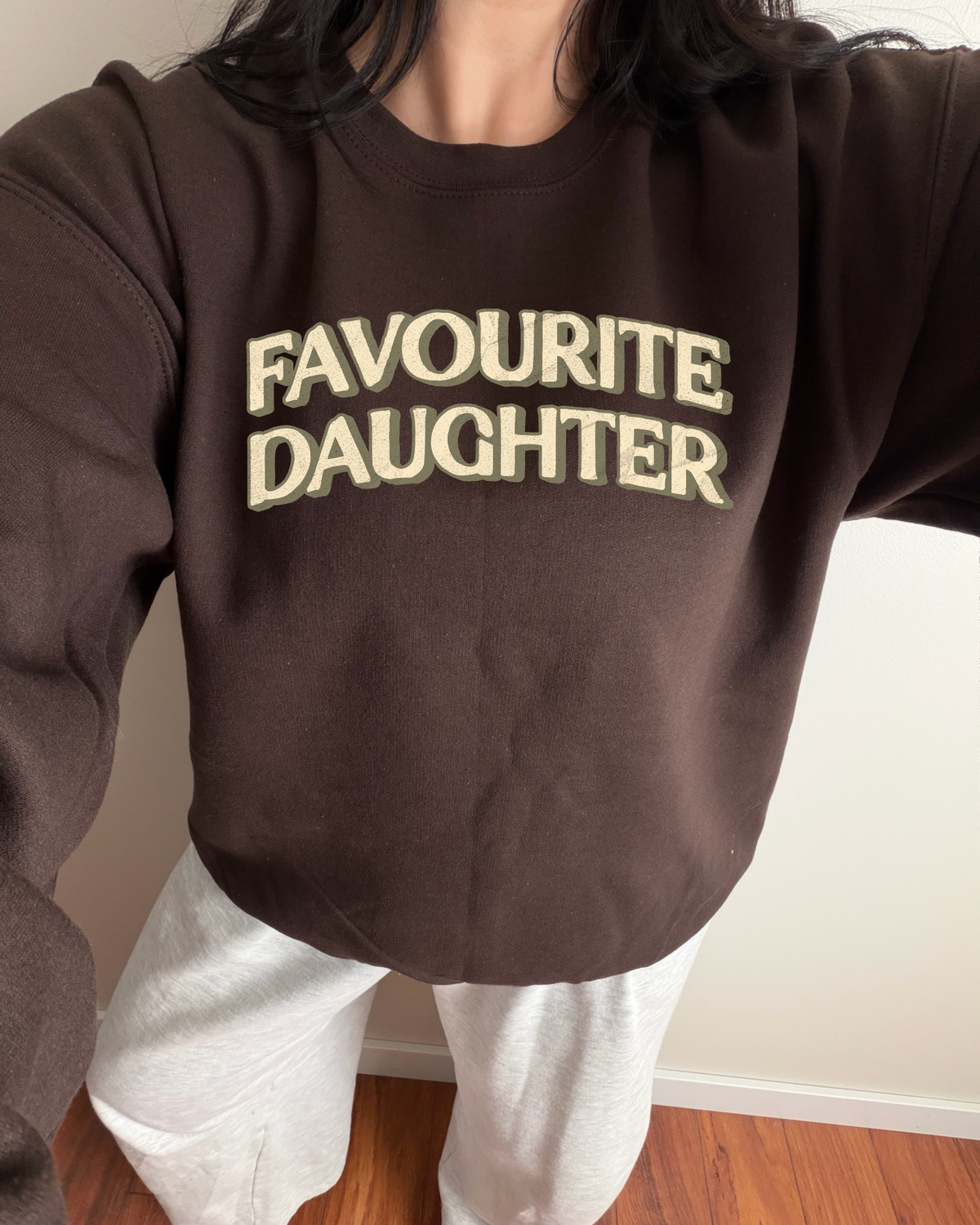 Favourite Daughter Sweatshirt - Brown / Yellow