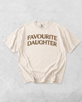 Favourite Daughter Tee - Ivory / Brown