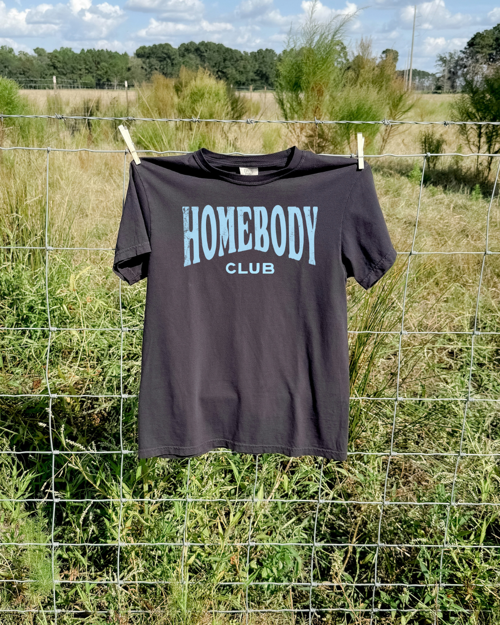 Homebody Club Tee - Graphite / Blue