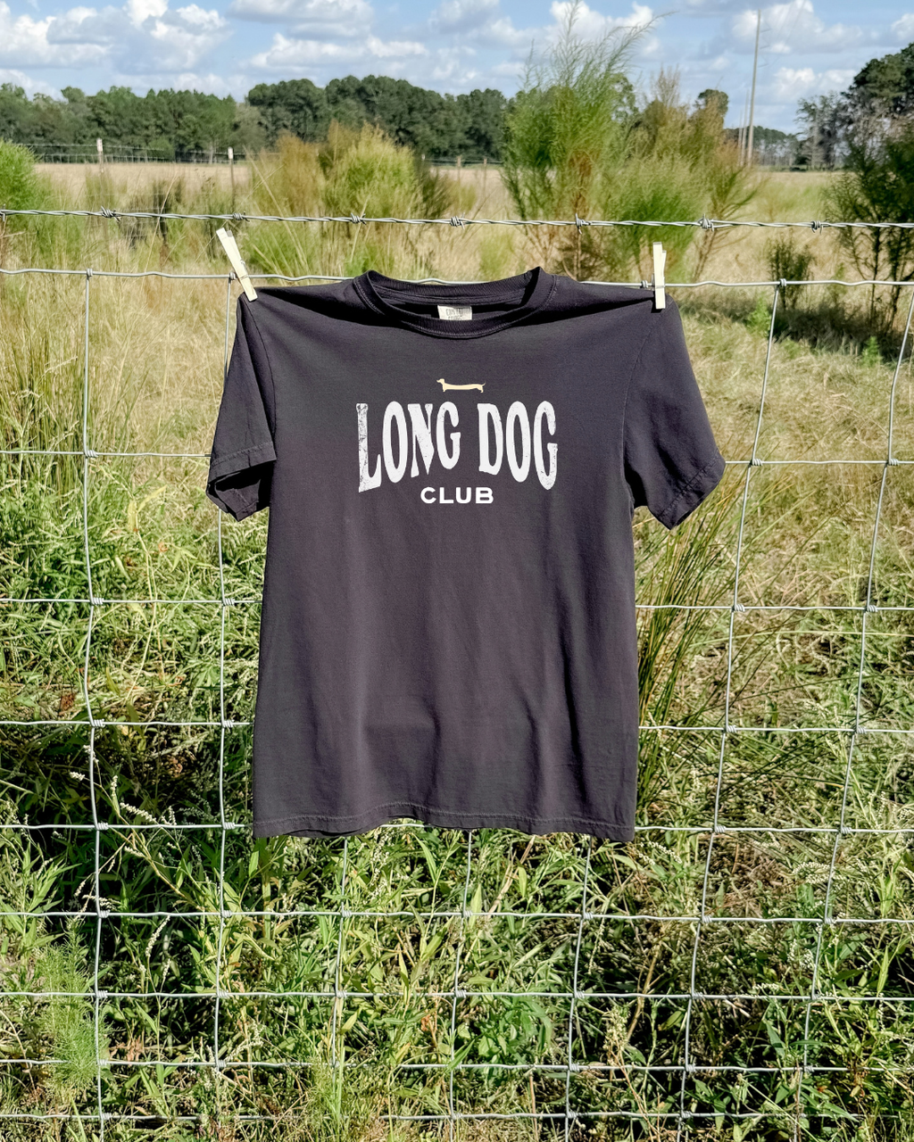 Long Dog Club Tee - Graphite