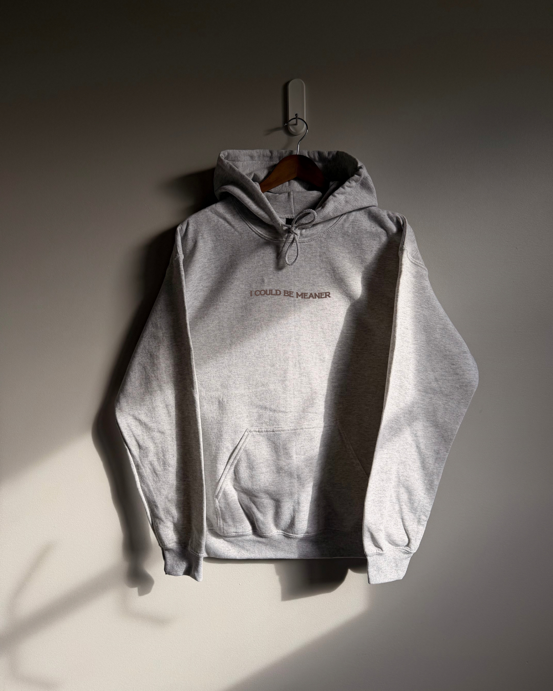 I Could Be Meaner Sweatshirt - Ash / Brown