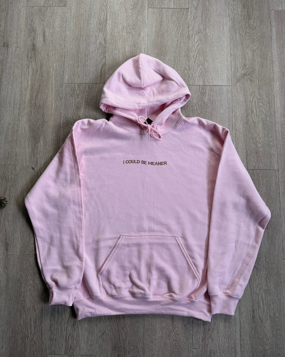 I Could Be Meaner Sweatshirt - Pink / Brown