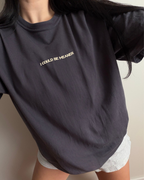 I Could Be Meaner Tee - Graphite / Yellow