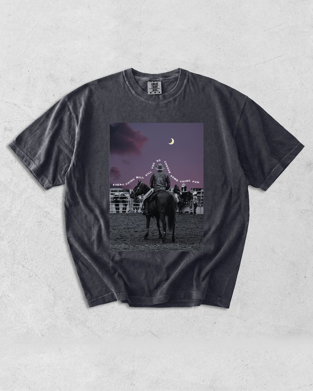 Midnight Rodeo Tee - Graphite