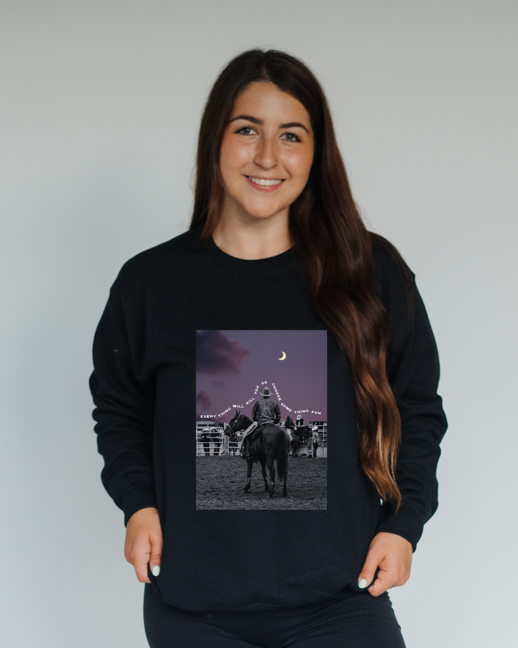 Midnight Rodeo Sweatshirt - Black