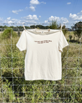 I'm Not Like Other Girls Tee - Ivory / Brown