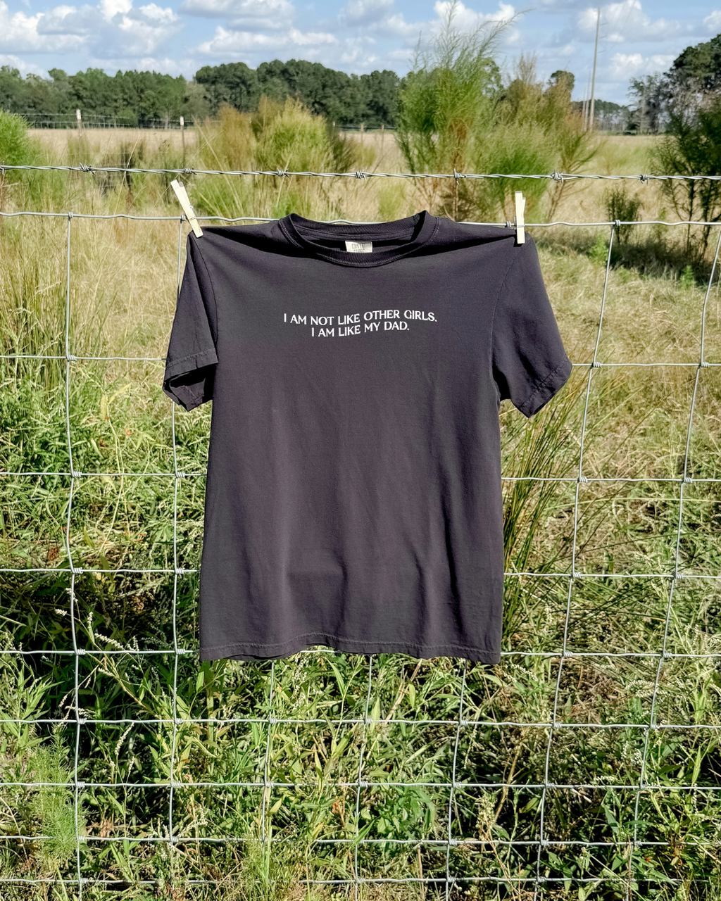 I'm Not Like Other Girls Tee - Graphite / White