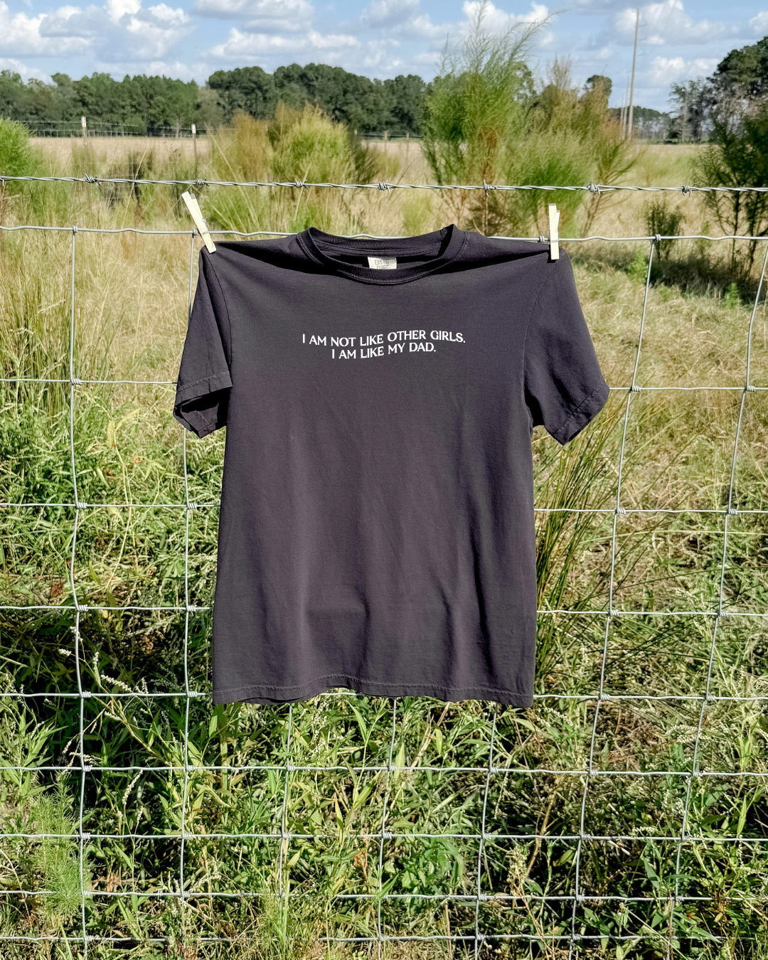 I'm Not Like Other Girls Tee - Graphite / White