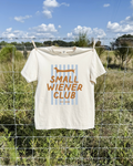 Small Wiener Club Tee - Ivory / Blue