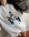 Shoulda Been A Cowboy Sweatshirt - Ash / Blue