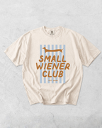 Small Wiener Club Tee - Ivory / Blue