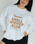 Small Wiener Club Sweatshirt - White / Blue