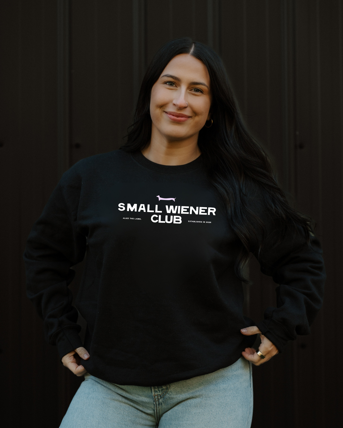 The OG Small Wiener Club Sweatshirt - Black