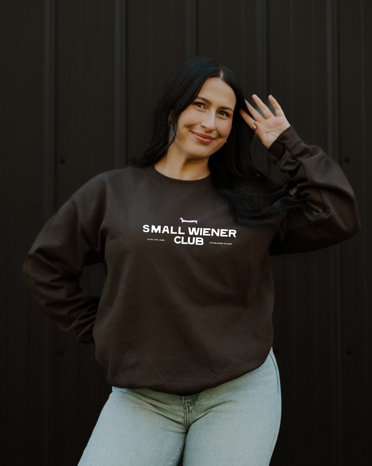 The OG Small Wiener Club Sweatshirt - Brown