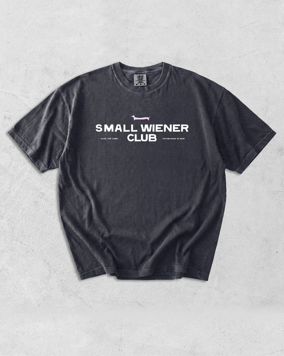 The OG Small Wiener Club Tee - Graphite