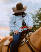 The Hell I Won't Sweatshirt - Ash / Red
