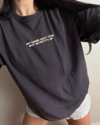 Tom Petty Tee - Graphite / Yellow