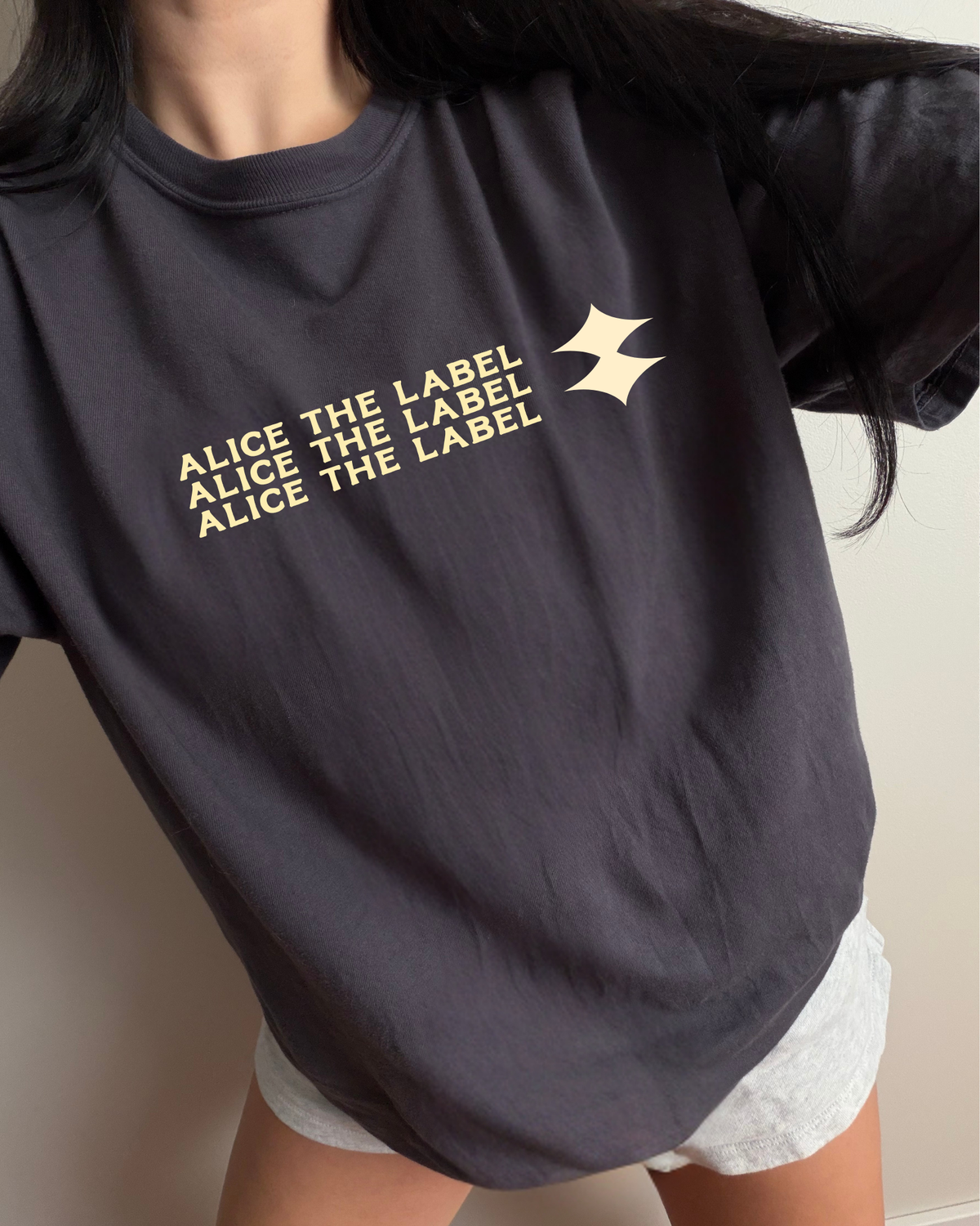 Alice x 3 Tee - Graphite