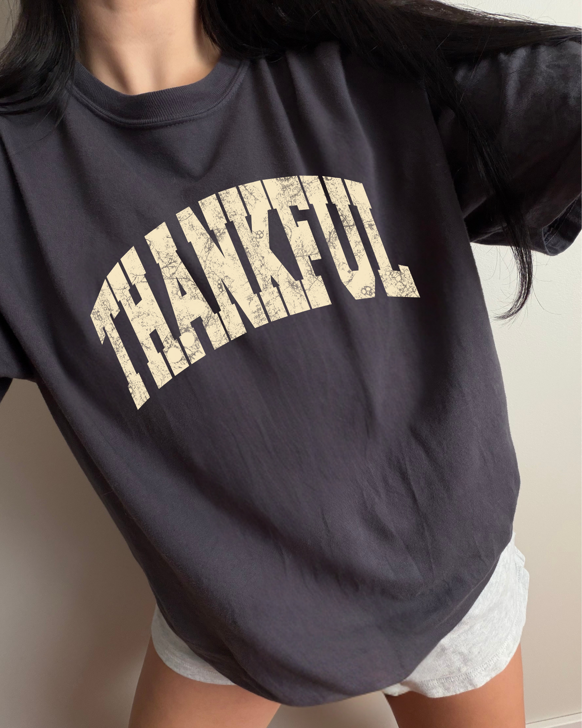 Thankful Tee - Graphite / Yellow